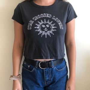 L.A Hearts Charcoal Crop Top